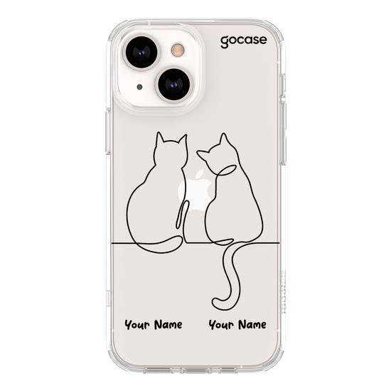 Lineart Cats Phone Case