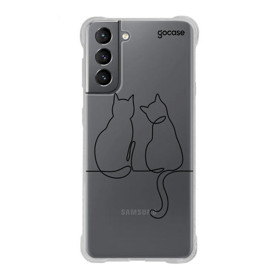 Capinha para celular  Lineart Cats