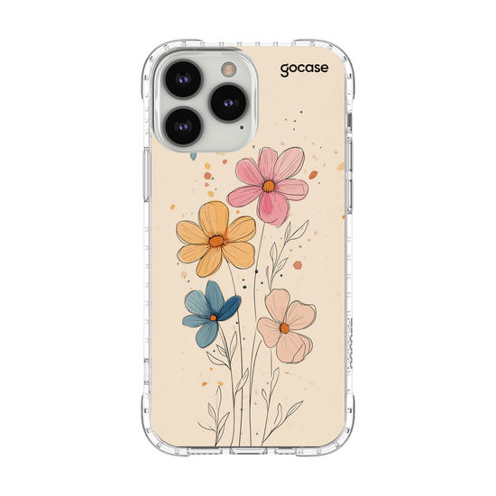 Capinha para celular  Lineart Watercolor Flowers
