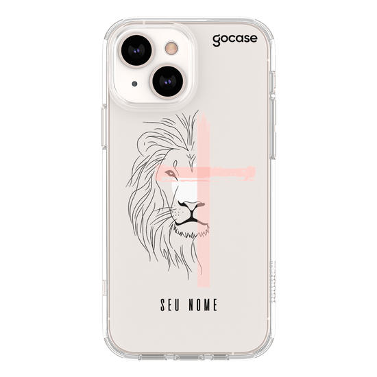 Capinha para celular Lion Pink Watercolor