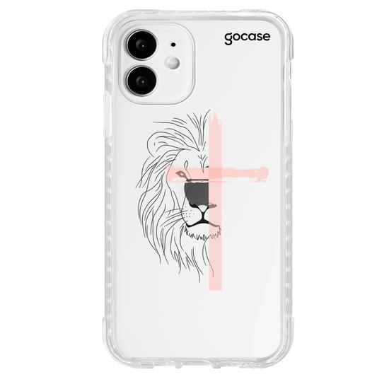 Capinha para celular  Lion Pink Watercolor