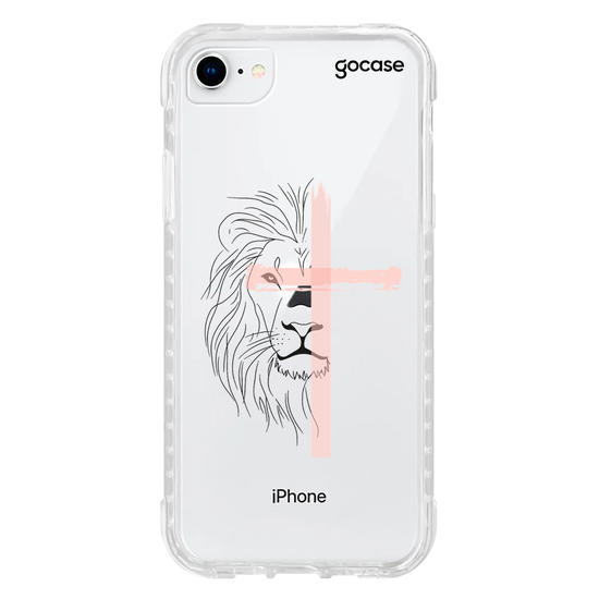 Capinha para celular  Lion Pink Watercolor