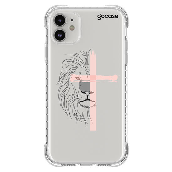 Capinha para celular  Lion Pink Watercolor