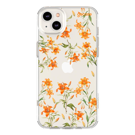Capinha para celular  Lírios alaranjados