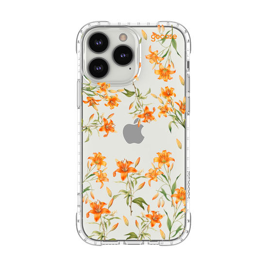 Capinha para celular  Lírios alaranjados