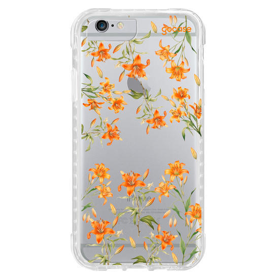 Capinha para celular  Lírios alaranjados