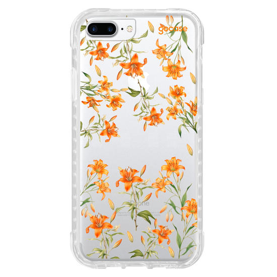 Capinha para celular  Lírios alaranjados