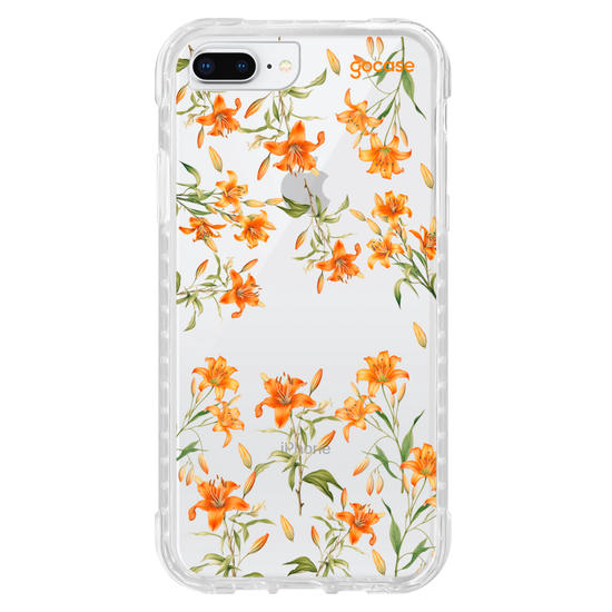Capinha para celular  Lírios alaranjados