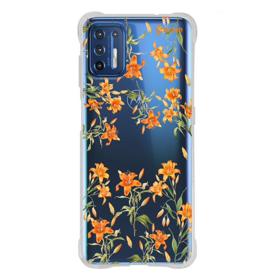 Capinha para celular  Lírios alaranjados