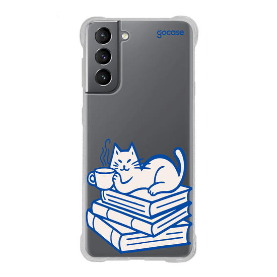 Capinha para celular  Literary Cat
