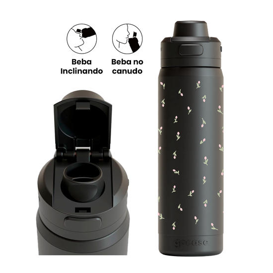 Garrafa Térmica Flip Pro - Little Tulips