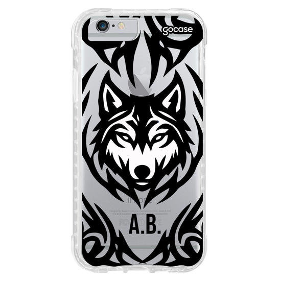 Capinha para celular  Lobo Tribal