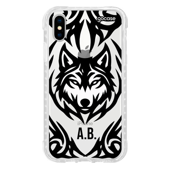 Capinha para celular  Lobo Tribal