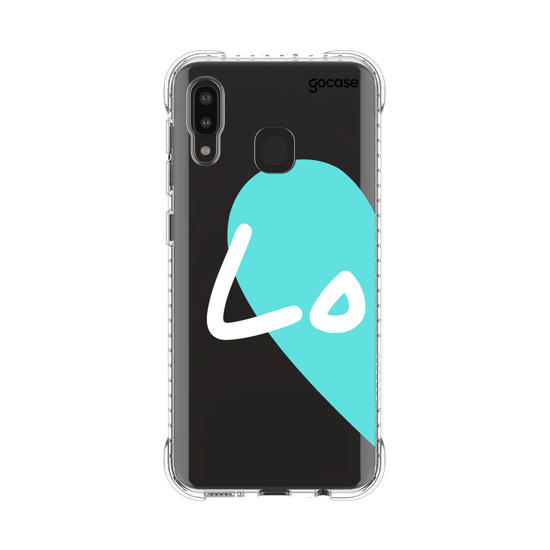 Capinha para celular Love - Always together - Azul (Esquerda)