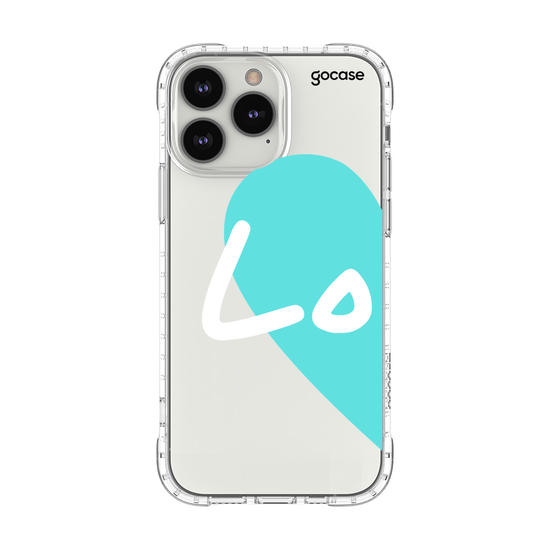 Capinha para celular Love - Always together - Azul (Esquerda)