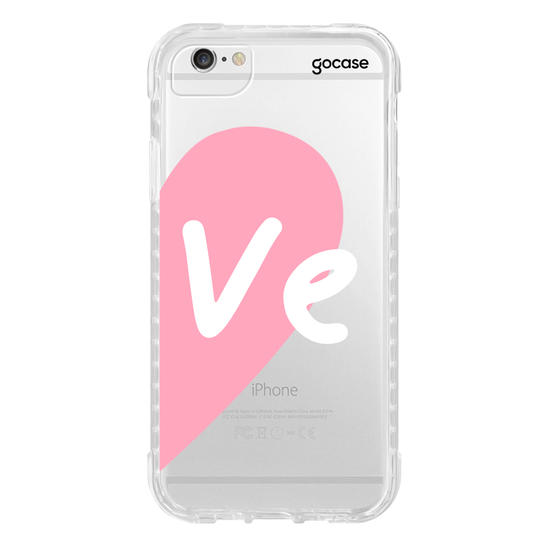 Capinha para celular Love - Always together - Rosa (Direita)