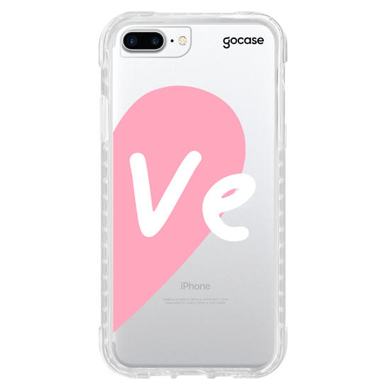 Capinha para celular Love - Always together - Rosa (Direita)