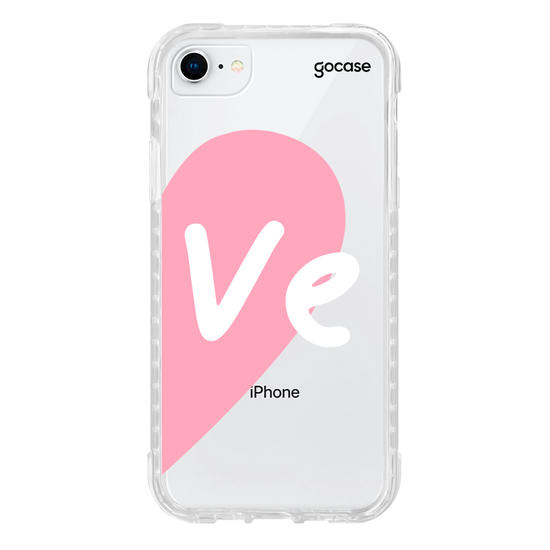 Capinha para celular Love - Always together - Rosa (Direita)
