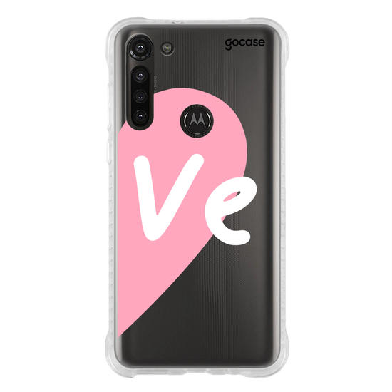 Capinha para celular Love - Always together - Rosa (Direita)