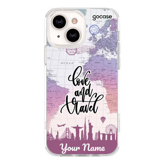 Love & Travel Customizable Phone Case