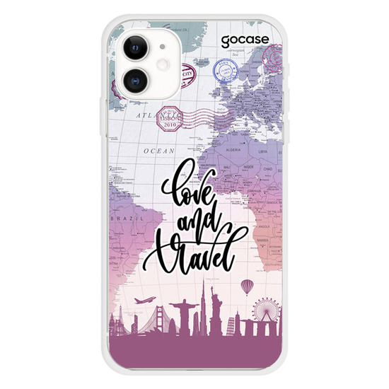 Love and Travel Customizable Phone Case