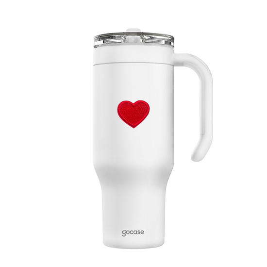 Copo Térmico Life + Ebook - Love Initials
