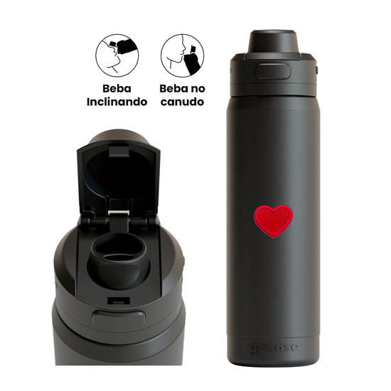 Garrafa Térmica Flip Pro - Love Initials