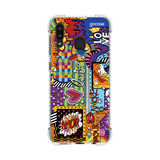 Capinha para celular Love Pop Art