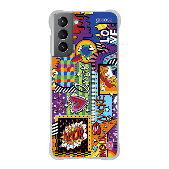Capinha para celular Love Pop Art