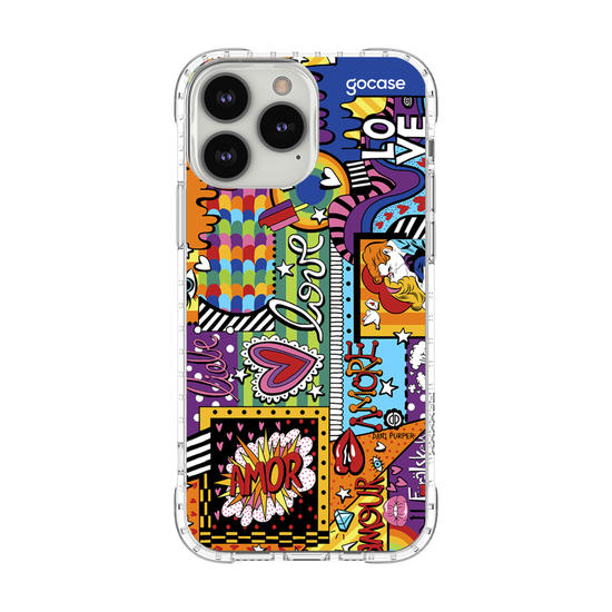 Capinha para celular Love Pop Art