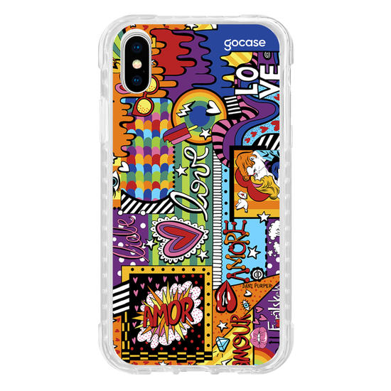 Capinha para celular Love Pop Art