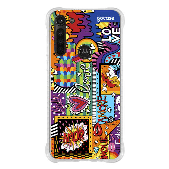 Capinha para celular Love Pop Art