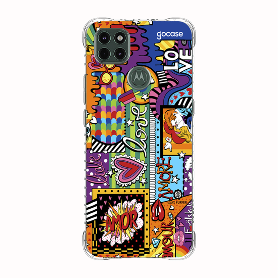Capinha para celular Love Pop Art