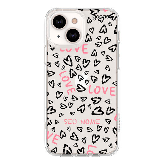 Capinha para celular Love Rabiscos