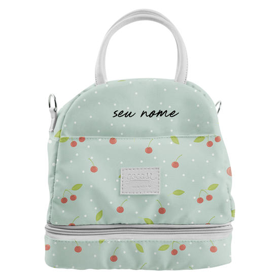 Lancheira Térmica Mix Personalizada - Cerejinhas Manuscrita