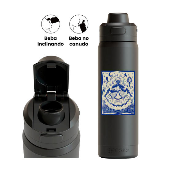 Garrafa Térmica Flip Pro + Ebook - Mãe do Mar