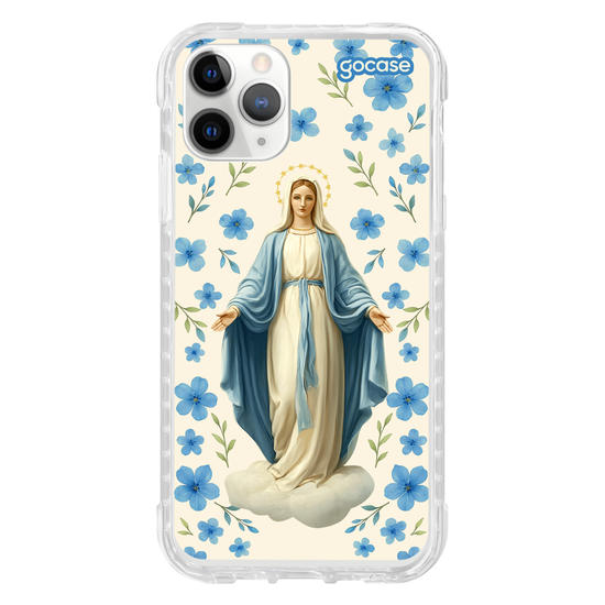 Capinha para celular  Mãe Maria - Blue Flowers
