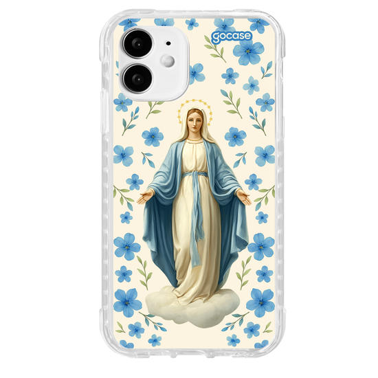 Capinha para celular  Mãe Maria - Blue Flowers