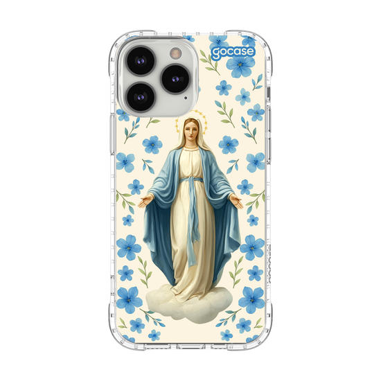 Capinha para celular  Mãe Maria - Blue Flowers