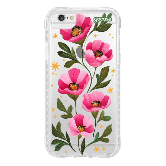 Capinha para celular  Magenta Flowers