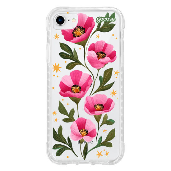 Capinha para celular  Magenta Flowers