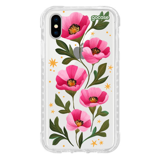 Capinha para celular  Magenta Flowers