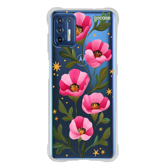 Capinha para celular  Magenta Flowers
