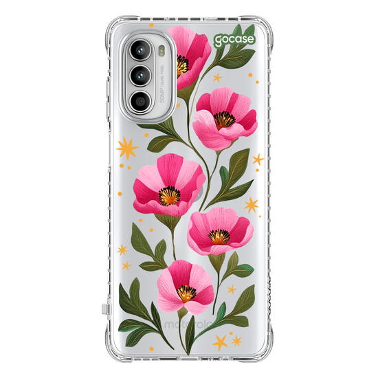 Capinha para celular  Magenta Flowers