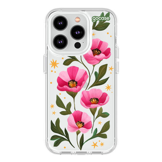Capinha para celular  Magenta Flowers
