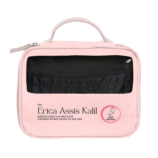 Necessaire Makeup Double Rosa - Assis Kalil - b2b