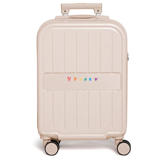 Mala de Bordo Trip - Corações Arco-Íris com Nome