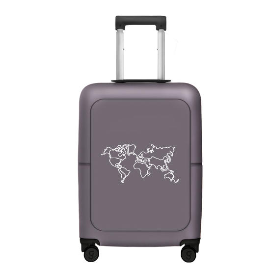 Mala de Bordo Voyage - Mapa Mundi Minimalista
