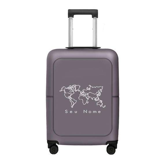 Mala de Bordo Voyage - Mapa Mundi Minimalista