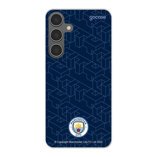 Manchester City - Pattern Dark Blue Phone Case